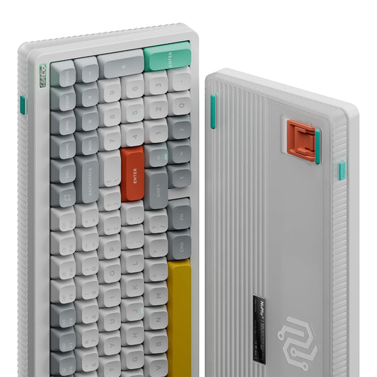 nuphy Halo96 V2 Wireless Mechanical Gaming Keyboard - 96% Layout, 99 Keys, RGB Backlit, Bluetooth/USB-C, Lemon Switches, White