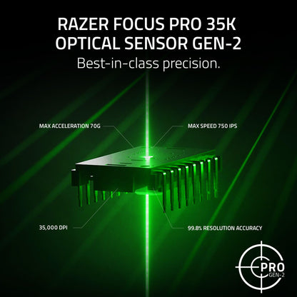 Razer Viper V3 Pro Wireless Gaming Mouse - 54g Lightweight, 8K Polling, 35K DPI, Black (Renewed)
