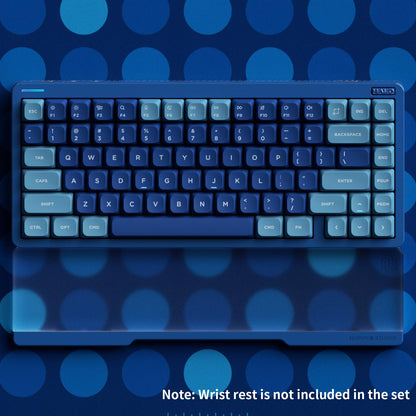 nuphy Halo75 V2 Mechanical Gaming Keyboard - 75% Wireless, Hot Swappable, Bluetooth, RGB Backlit, Silent Red Clear-Top, Blue