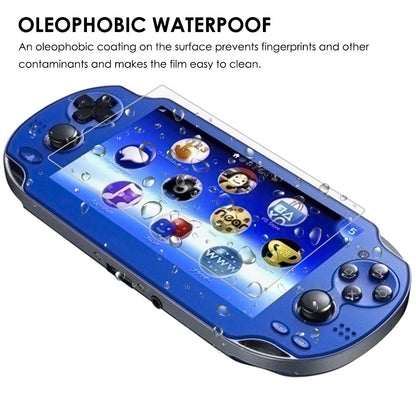 AFUNTA Tempered Glass Screen Protectors & Back Covers for PS Vita 1000, 2 Pack, HD Clear PET Film, Model AF-psv1000_covers*4
