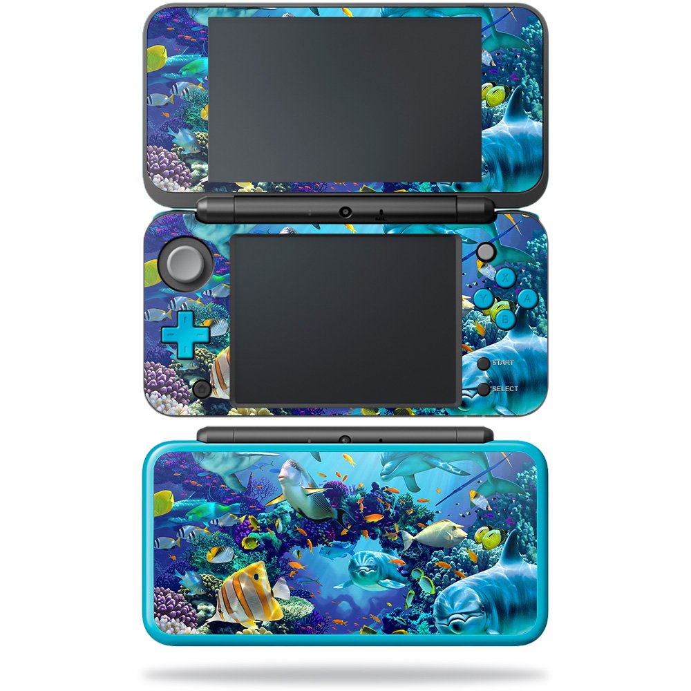 MightySkins Skin Compatible with Nintendo New 2DS XL - Ocean Friends | Protective, Durable, and Unique Vinyl Decal wrap Cover | 