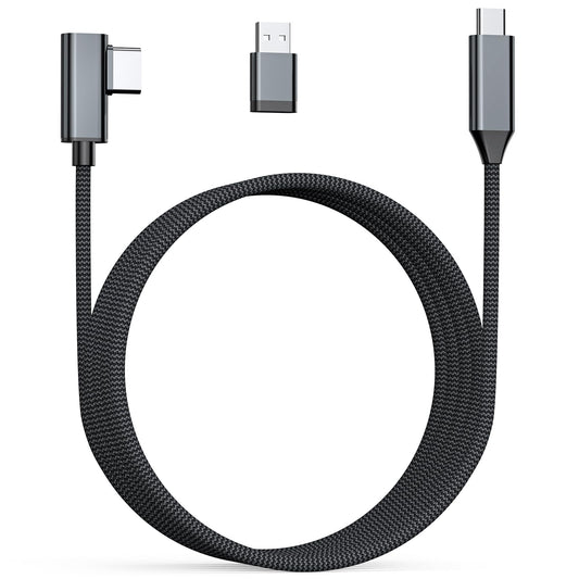 Link Cable 16FT Compatible for Meta Quest 3S/3/2/Pro & Pico 4  5Gbps High-Speed Data Transfer & Charging Cord  PC VR/Steam VR Compatible  USB3.0 Type C to C Durable Cable for VR Headset Accessories
