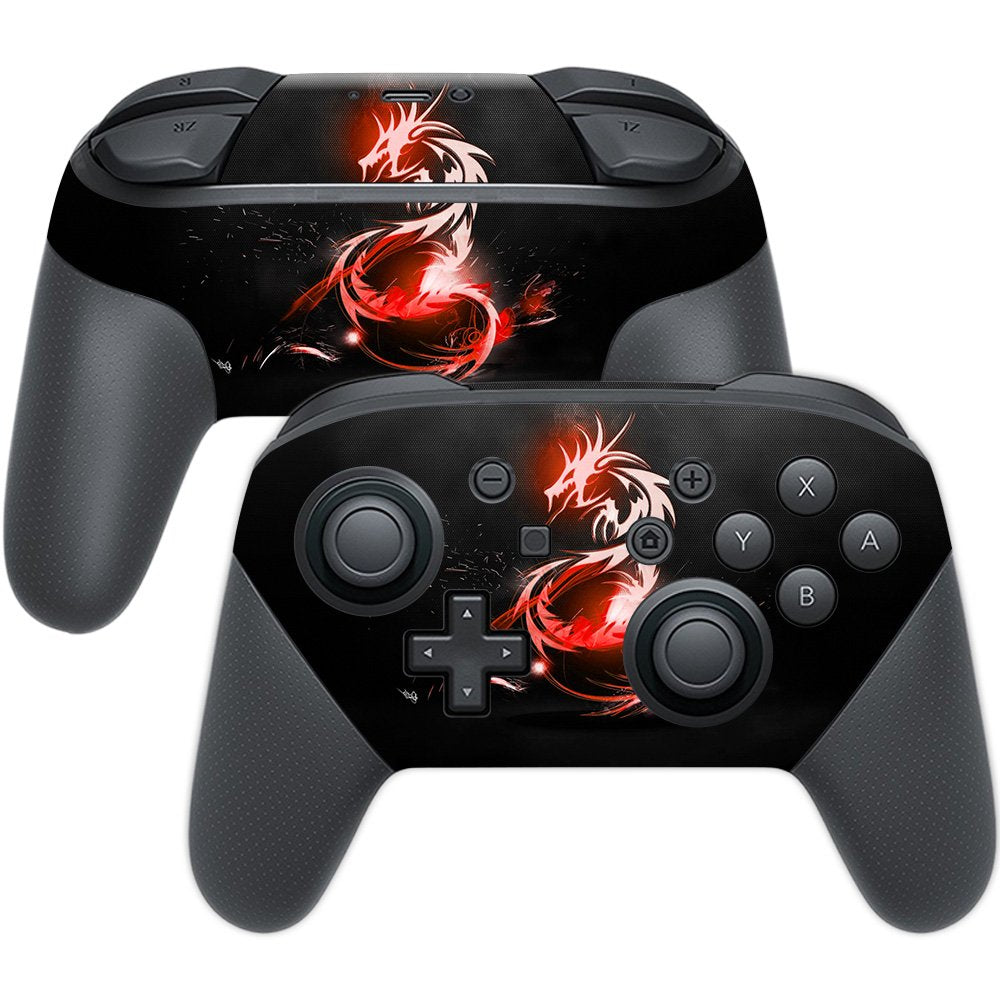 MIGHTY SKINS Nintendo Switch Pro Controller Skin - Tribal Dragon, Durable Vinyl Decal, Easy to Apply & Remove, Made in USA