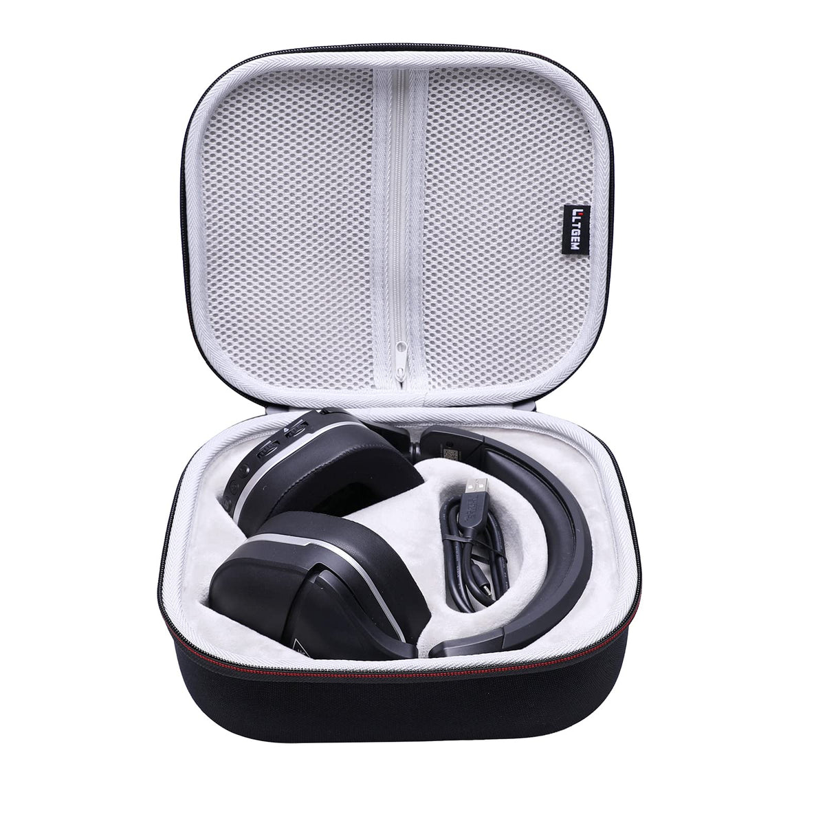 LTGEM Case Compatible with Turtle Beach Stealth 600 / 700 Gen 3 & 600 /700 Gen 2 MAX Wireless Gaming Headset  Black+Gray