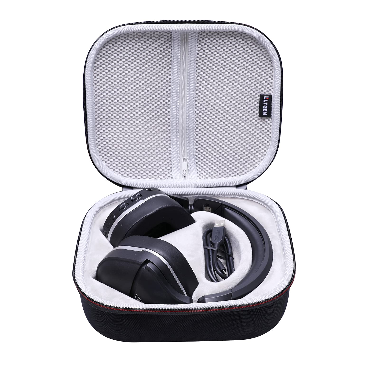 LTGEM Case Compatible with Turtle Beach Stealth 600 / 700 Gen 3 & 600 /700 Gen 2 MAX Wireless Gaming Headset  Black+Gray