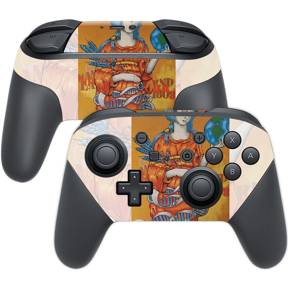 MIGHTY SKINS Nintendo Switch Pro Controller Skin - Unique Mother Earth Vinyl Decal Wrap, Easy Apply/Remove, Made in USA