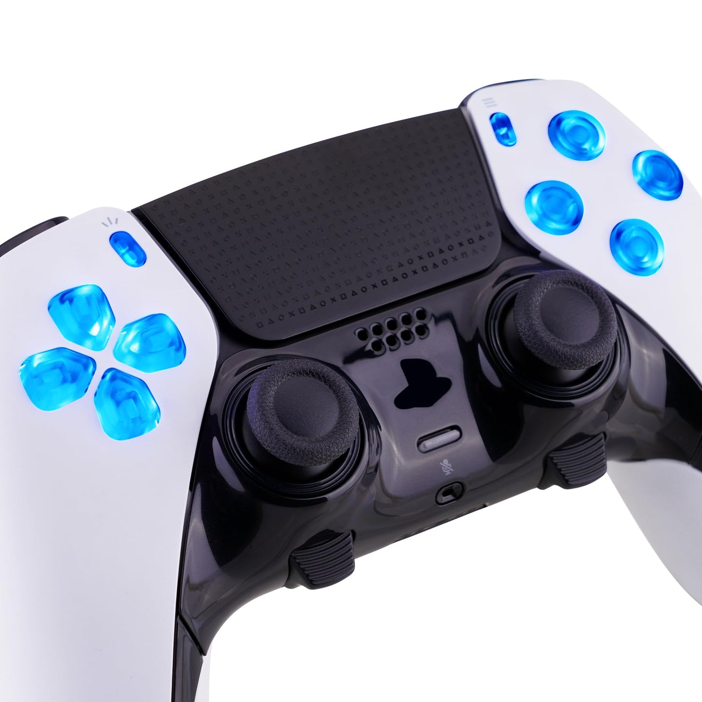 eXtremeRate PS5 Edge Controller D-pad LED Kit - 7 Colors, 9 Effects, Transparent Clear Buttons