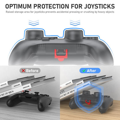 Tiiletzote Controller Case for Nintendo Switch Pro - Black, Travel Storage Bag for Game Controller, Model T-CB16-SWPBlack