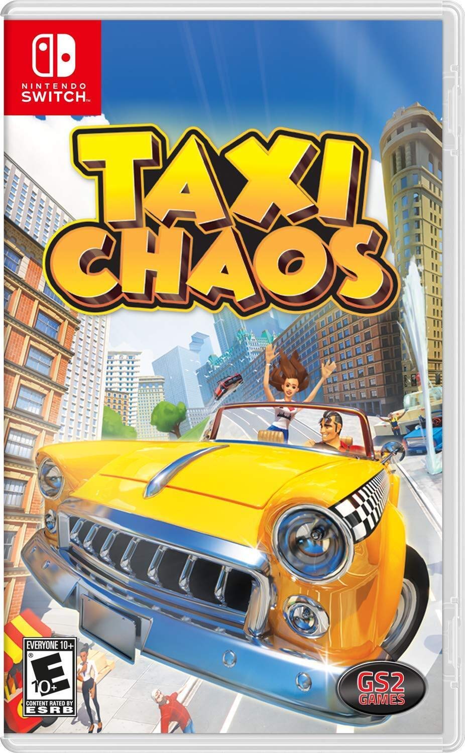GS2 Games Taxi Chaos for Nintendo Switch - Model GS00033, Exciting Gameplay, Perfect for Racing Fans