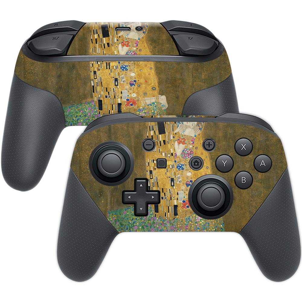 MightySkins Skin Compatible with Nintendo Switch Pro Controller - The Kiss | Protective, Durable, and Unique Vinyl Decal wrap Co