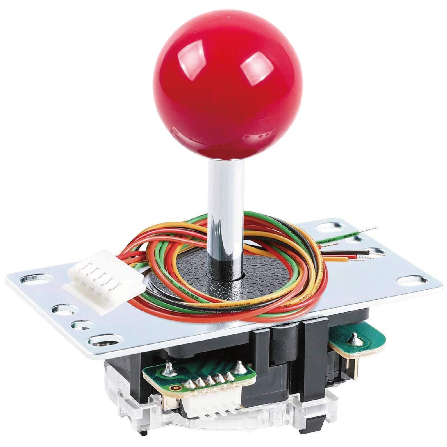 SANWA JLF-TP-8YT Joystick Red Original - for Arcade Jamma Game 4 & 8 Way Adjustable  Compatible with Catz Mad SF4 Tournament Joystick (Red Ball Top)  Use for Arcade Game Machine Cabinet SatNWA