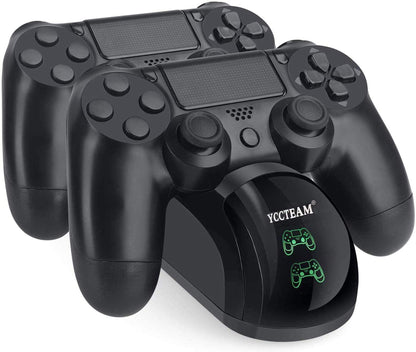 YAEYE PS4 Controller Charger Docking Station Stand - Fast Charging for PS4/PS4 Slim/PS4 Pro - Black