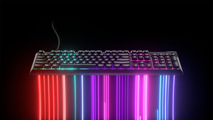 Corsair K55 CORE RGB Gaming Keyboard – Quiet Switches, Spill Resistant, Ten-Zone RGB, iCUE Compatible, QWERTY NA, Black