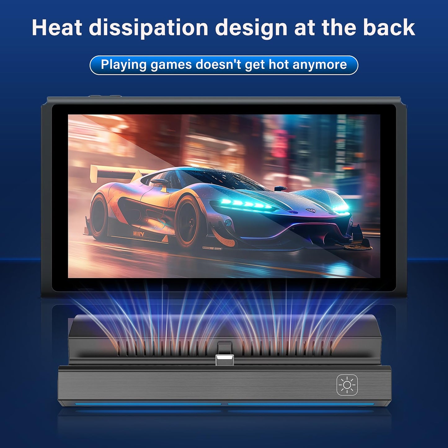 rapell TV Dock Station for Nintendo Switch/OLED - LAN Port, HDMI Adapter, USB 3.0 - Model W101DA