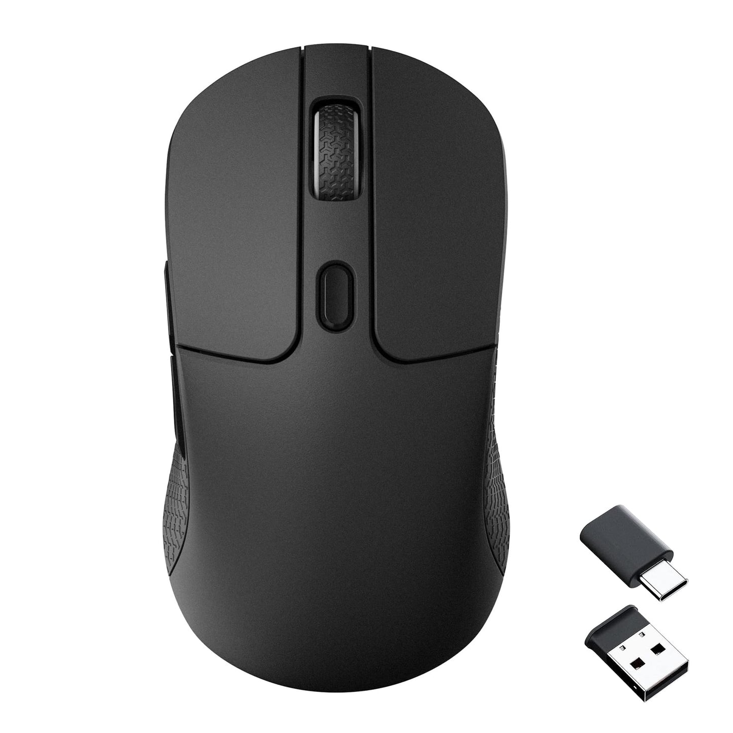 Keychron M3 Wireless Gaming Mouse - Tri-Mode 2.4 GHz/Bluetooth 5.1, 26000 DPI, RGB Backlit, Lightweight, Black