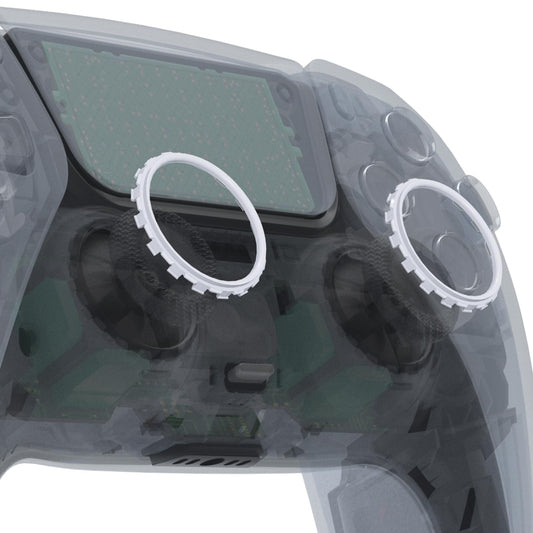 eXtremeRate Original White Replacement Accessories for PS5 Controller  Accent Rings for PS5 Controller - Controller NOT Included