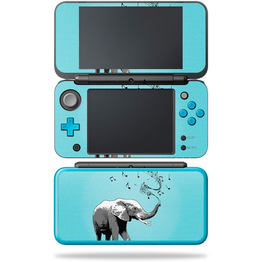 MightySkins Skin Compatible with Nintendo New 2DS XL - Musical Elephant | Protective, Durable, and Unique Vinyl Decal wrap Cover