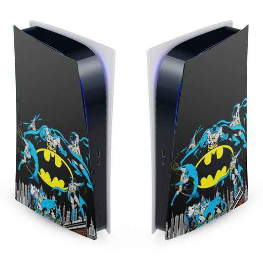 Head Case Designs Officially Licensed Batman DC Comics Classic Logos And Comic Book Vinyl Faceplate Sticker Gaming Skin Decal Cover Compatible With Sony PlayStation 5 PS5 Digital Edition Console