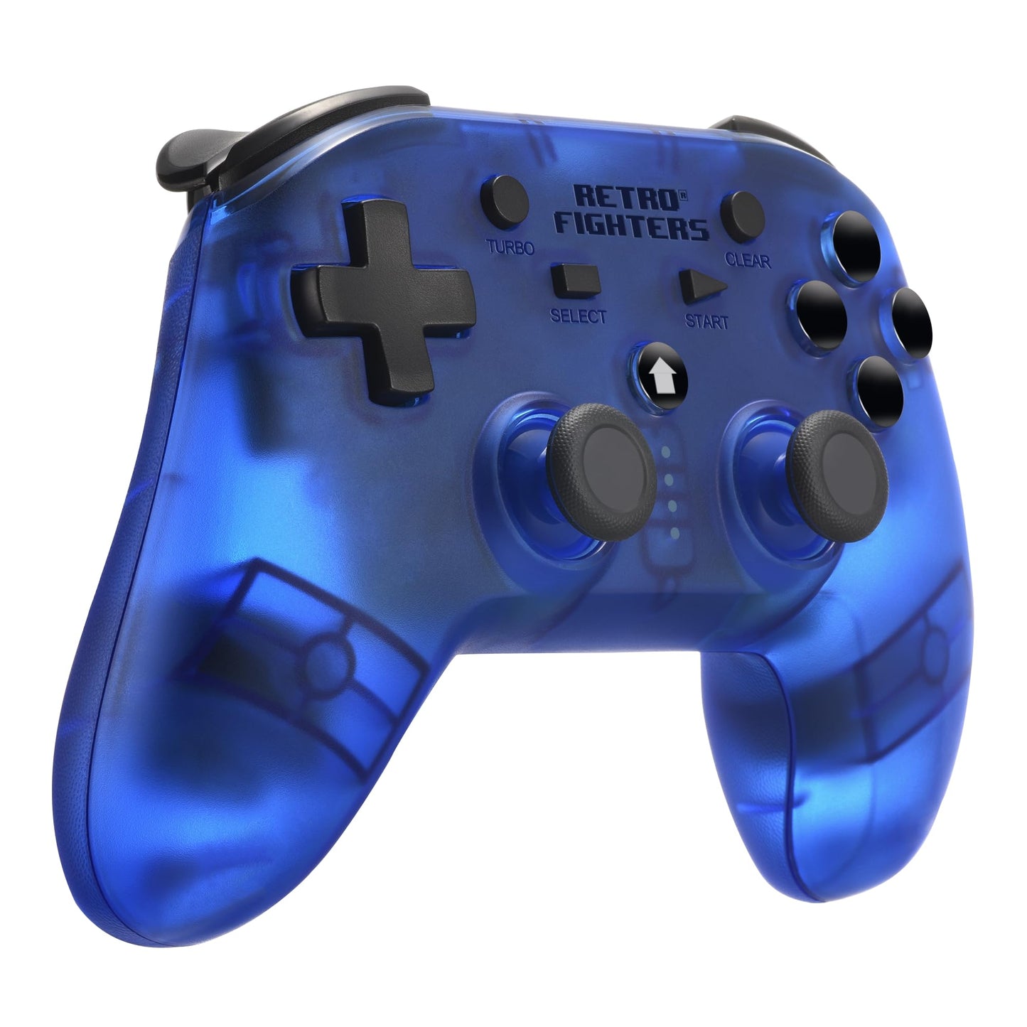 Retro Fighters Wireless Controller for PS1/PS2/PS3/Switch/PC - Blue - Model 745808421014