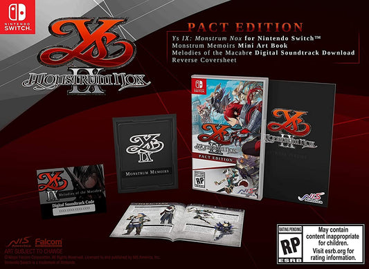 Koei Ys IX: Monstrom NOX - Pact Edition for Nintendo Switch - Model 8-632