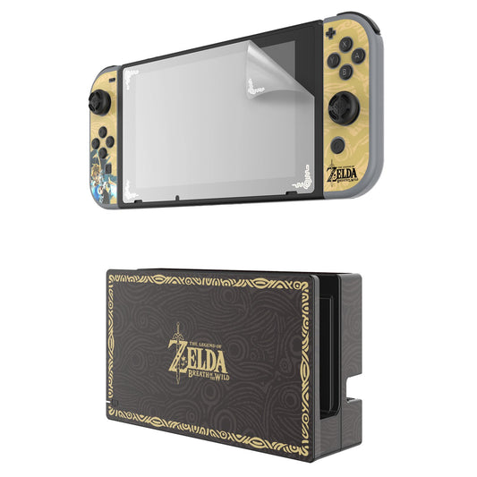 PDP Zelda Collector's Edition Screen Protector & Skins for Nintendo Switch, 1.7 oz, Original Version, Model 500-016