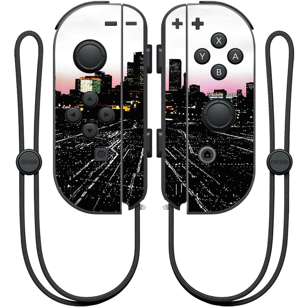MIGHTY SKINS Nintendo Joy-Con Controller Skin Urban Night - Durable Wrap Cover Sticker