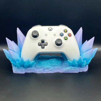 CHOWONE Crystal Throne Controller Stand for Xbox, PS5, PS4, Switch - Bluish Violet, Model SJZJ-023, 3D Printed Display Holder
