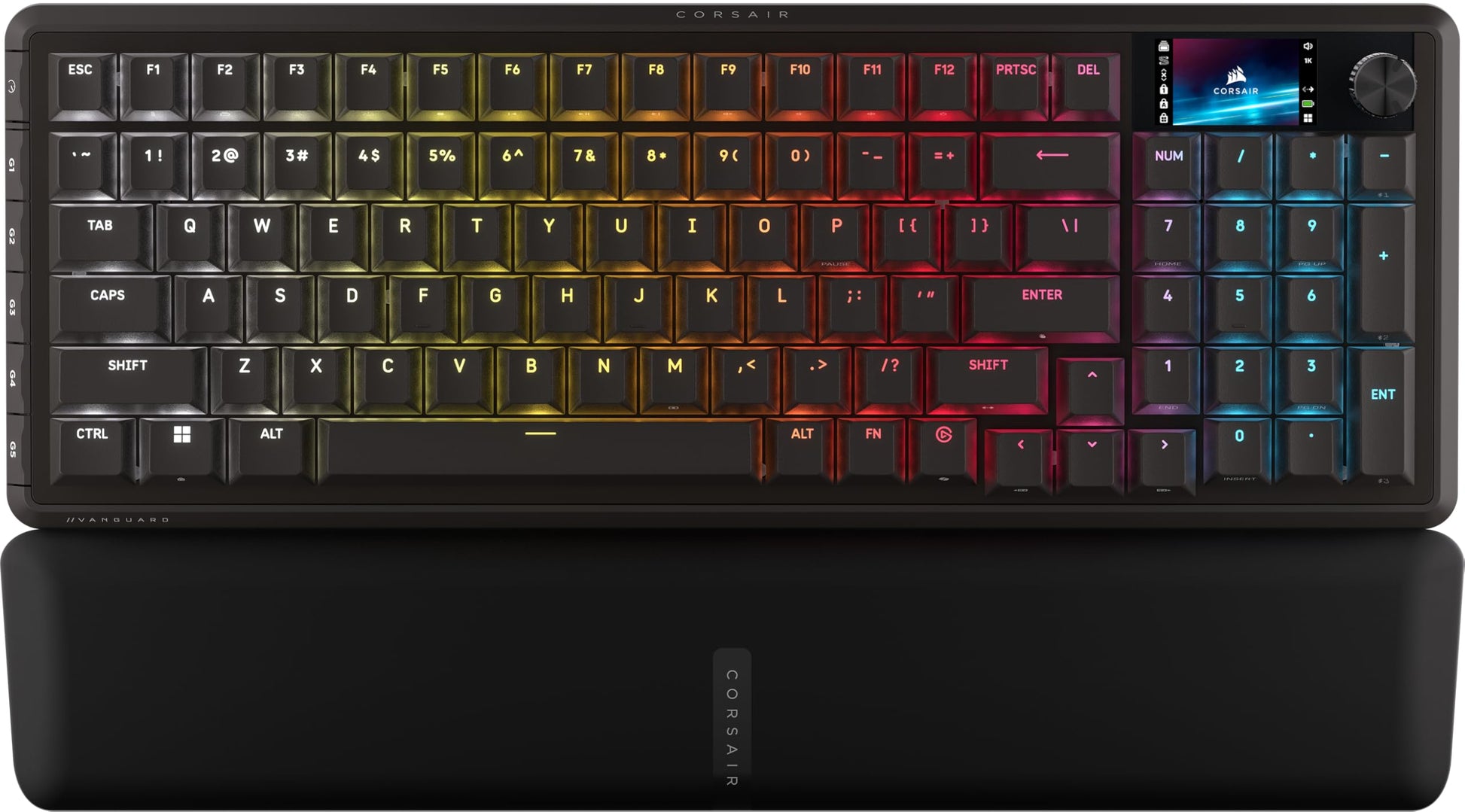 Corsair Vanguard 96 Wireless Mechanical RGB Gaming Keyboard - QWERTY US, 96% Layout, Hot-Swappable MLX Switches, 8000Hz Hyper-Po
