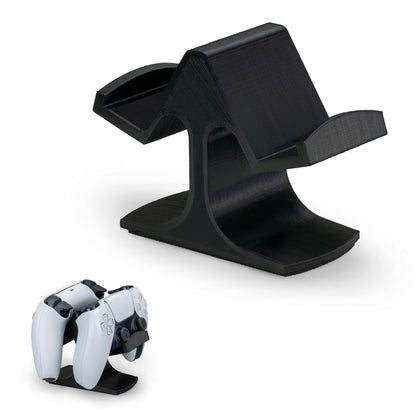 BRAINWAVZ Dual Game Controller Stand - Universal Holder for Xbox ONE, PS5, PS4, PC - UGDS-03 Black