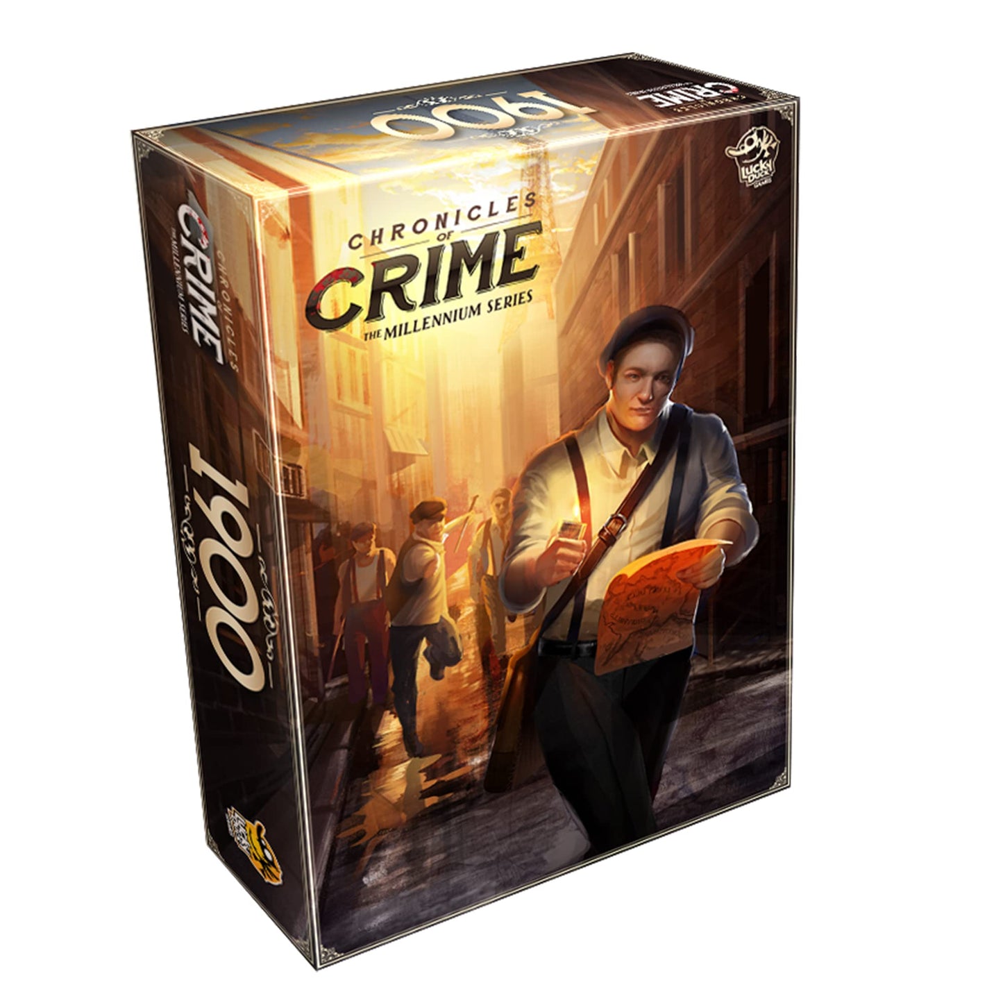 Chronicles of Crime Millennium 1900 Board Game - Immersive Detective Mystery Adventure  Cooperative Game for Kids and Adults  Ages 12+  1-4 Players  60-90 Minute Playtime  Made by Lucky Duck Games