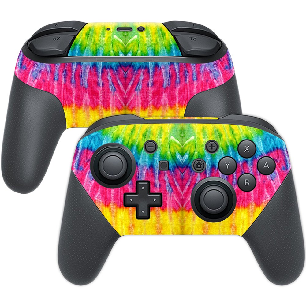 MightySkins Skin Compatible with Nintendo Switch Pro Controller - Tie Dye 2 | Protective, Durable, and Unique Vinyl Decal wrap C