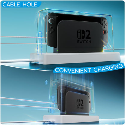 HEYSTOP Switch 1/2 Dust Cover with 16 LED Colors, RGB Light Base, Model GASB9001P, Waterproof Acrylic Display Case