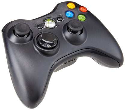 Microsoft Xbox 360 Wireless Controller - Glossy Black, Model NSF-00023, Ergonomic Design, Wireless Connectivity