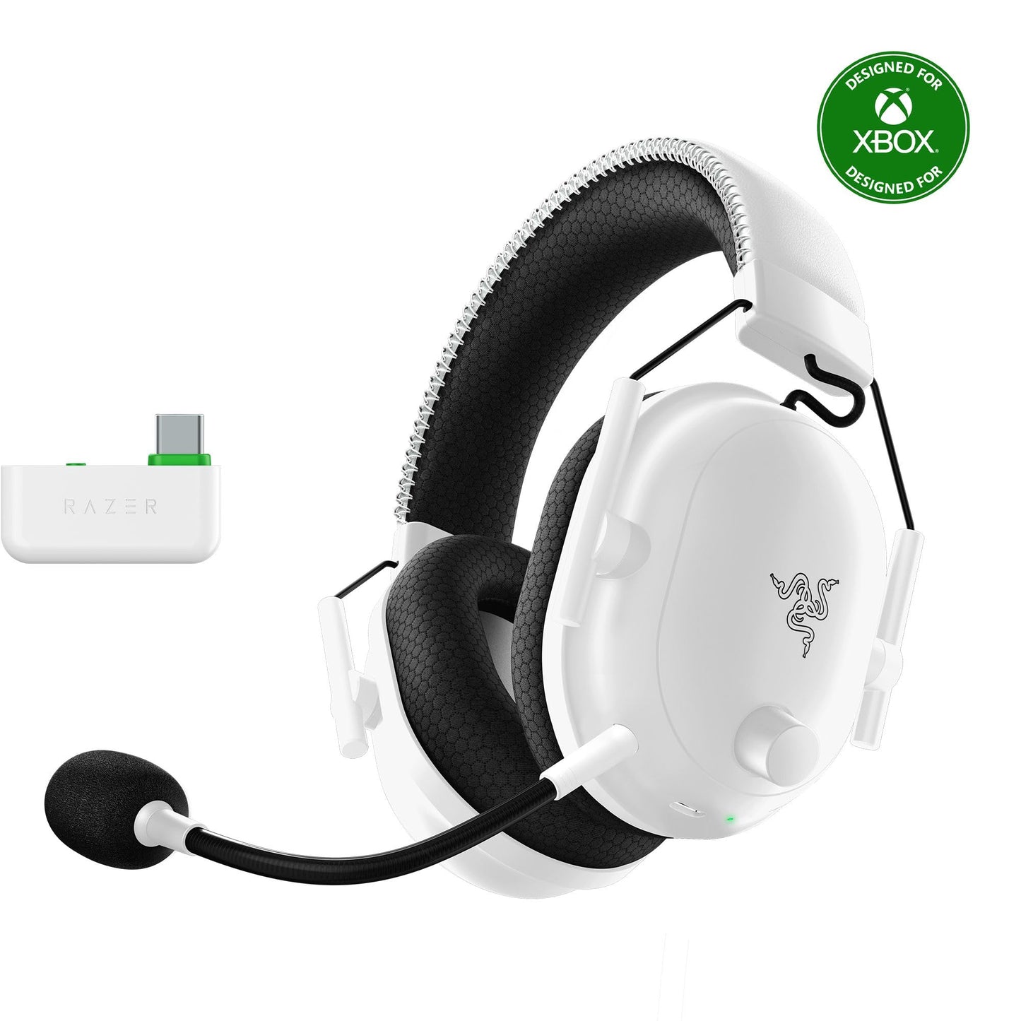 Razer BlackShark V2 Pro Wireless Xbox Gaming Headset: 50mm Drivers - Super Wideband Mic - Noise Isolating Earcups - for Xbox  PS5  Nintendo Switch 2  PC  Mac - Bluetooth  USB-C - 70hr Battery - White