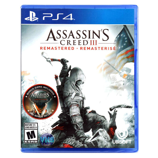Ubisoft Assassins Creed III: Remastered - PlayStation 4 Game, Model UBP30502219
