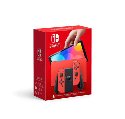 Nintendo Switch OLED Model - Mario Red Edition, HEGSRAAAA, Vibrant Color, Enhanced Display