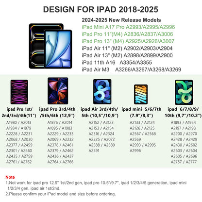 HATOKU iPad Pencil 1st Gen with Tilt & Palm Rejection, Fast Charging, Black/White, Model ID732, Compatible with iPad 2018-2025