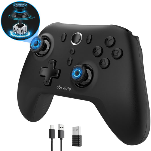 C6 Wireless PC Controller  Bluetooth Game Controller- 1000Hz Polling Rate- Hall Effect Joystick for Windows PC  Nintendo Switch  Switch 2  Steam Deck  Android TV/Mobile  iOS  MAC &Tesla Vibration Turbo