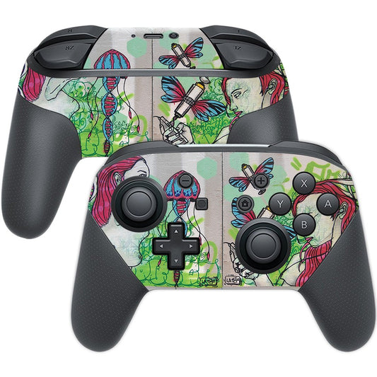 MIGHTY SKINS Nintendo Switch Pro Controller Skin - Durable Vinyl Wrap, Modern Technology Design, Easy to Apply, Made in USA