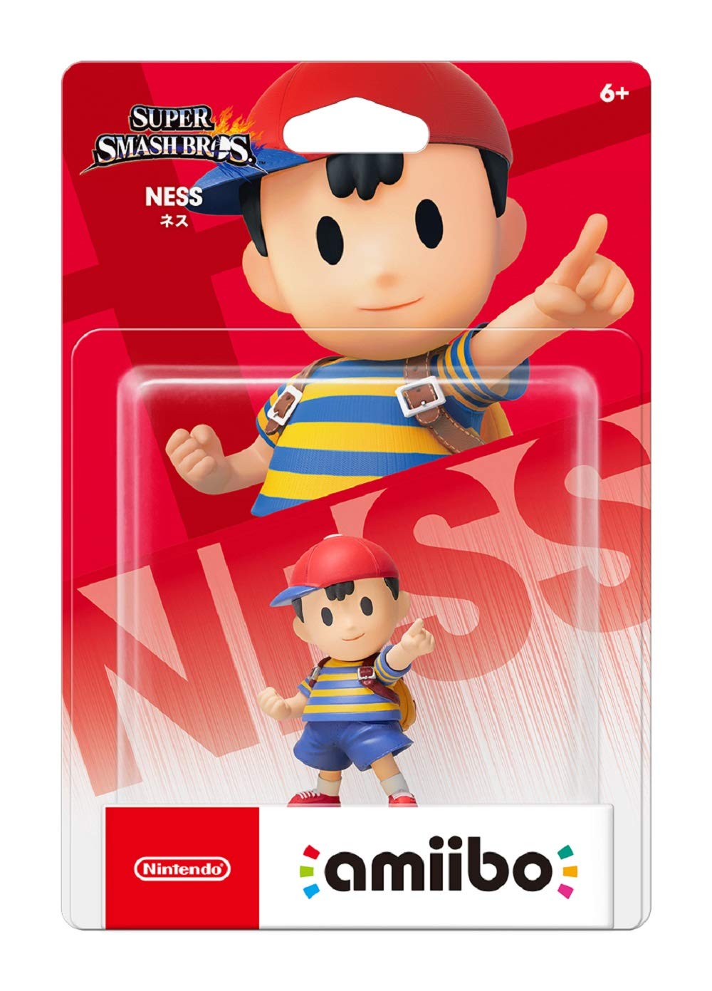 Nintendo Ness amiibo - Japan Import, Super Smash Bros Series, Model NVL-C-AABW, Color: Ness