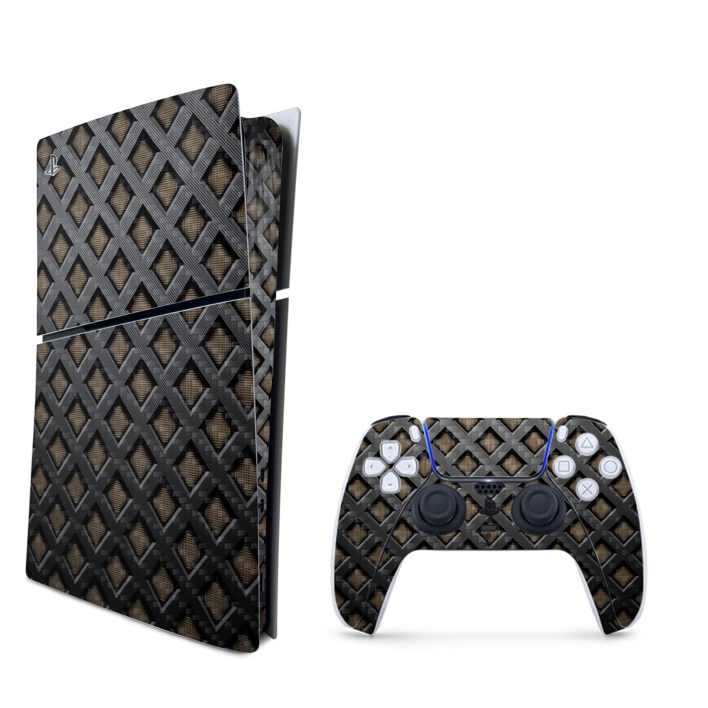 MightySkins Carbon Fiber Skin for PS5 PlayStation 5 Slim Digital Edition Bundle - Black Wall Protective  Durable Textured Carbon Fiber Finish Easy to Apply Made in The USA