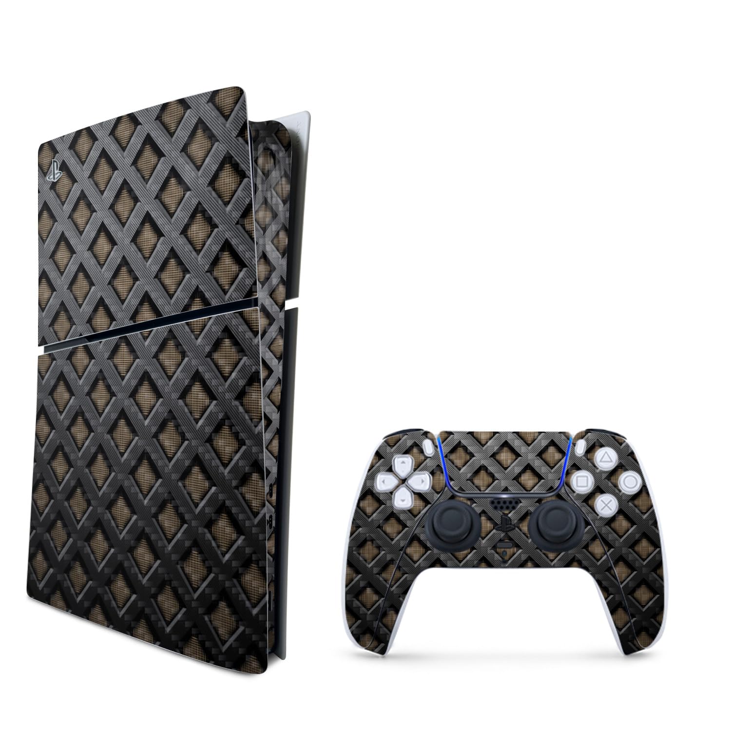 MightySkins Carbon Fiber Skin for PS5 PlayStation 5 Slim Digital Edition Bundle - Black Wall Protective  Durable Textured Carbon Fiber Finish Easy to Apply Made in The USA
