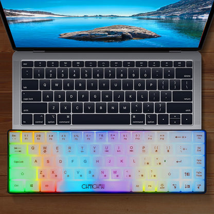 CHONCHOW Mini 60% Gaming Keyboard - Rainbow RGB Backlit, 68 Keys, Compact, Model G31D, Wired for PC, Mac, Xbox, PS4, PS5