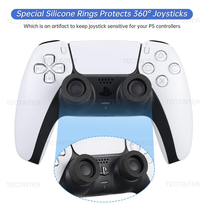 TECTINTER PS5 Carrying Case - Travel Bag for PlayStation 5, Soft Polyester, Blue, Model P5-01078, Holds Controllers & Game Cards