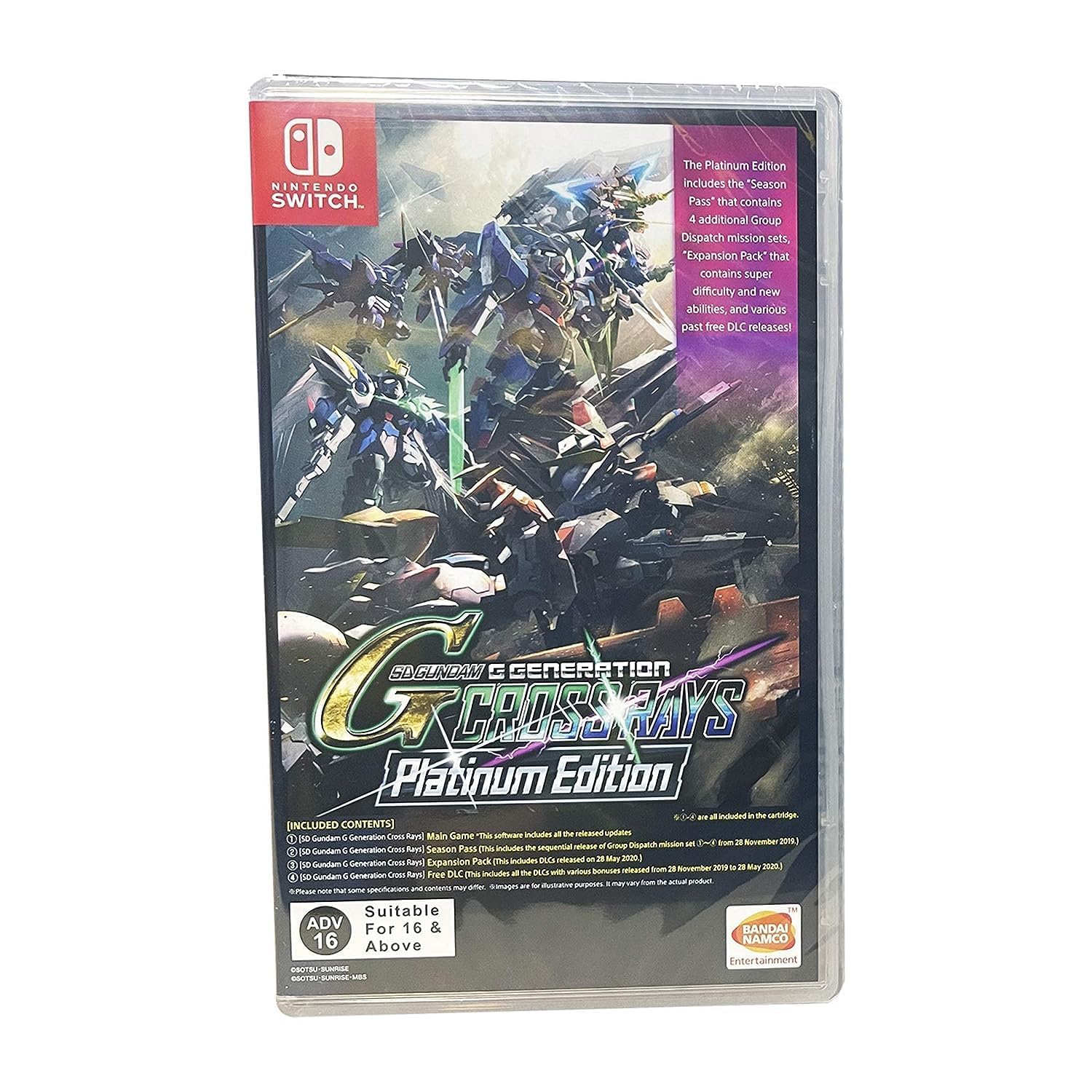Bandai Namco SD Gundam G CROSS RAYS Platinum Model HAC-P-ASN5E - Black Edition