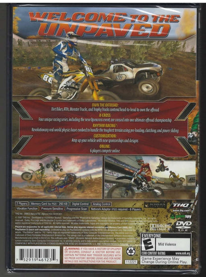 THQ Mx Vs ATV Untamed - PlayStation 2 Game, Model 46123, Off-Road Racing Adventure