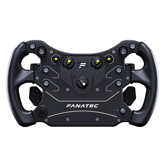 Corsair FANATEC Sim Racing CSL Steering Wheel GT3 - Overmolded Grips, Custom Magnetic Shifters, Dual Analog Paddles, OLED Displa