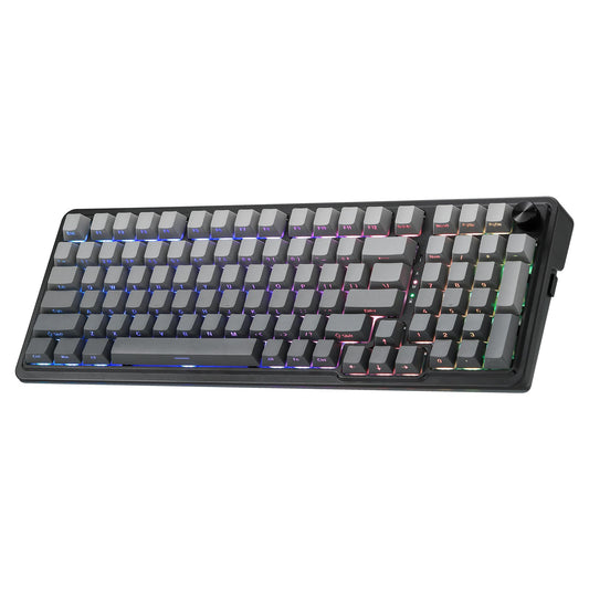 Redragon K686 PRO 98 Keys Wireless Gasket RGB Gaming Keyboard  3-Mode PBT Mechanical Keyboard w/Hot-Swap South-Facing RGB Socket  Dedicated Knob Control & 5-Layer Noise Dampening  Gradient PBT Keycaps