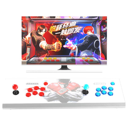 Hikig DIY Arcade Kit - 2 Joysticks + 20 LED Buttons, MAME/Raspberry Pi, Red & Blue, Model FB-EU-LED-2X-RED-BL
