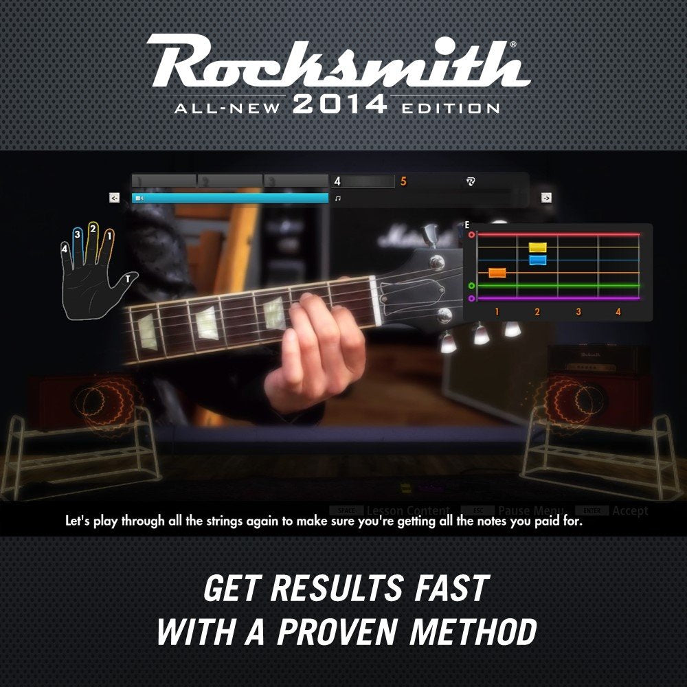 Ubisoft Rocksmith 2014 Edition for Xbox 360 - Cable Included, Model 52823